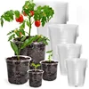 5pcs Home Garden Round Planter Pot Orchid Nursery Container Planter Container Transparent Orchid Container Round Starting Pot 1