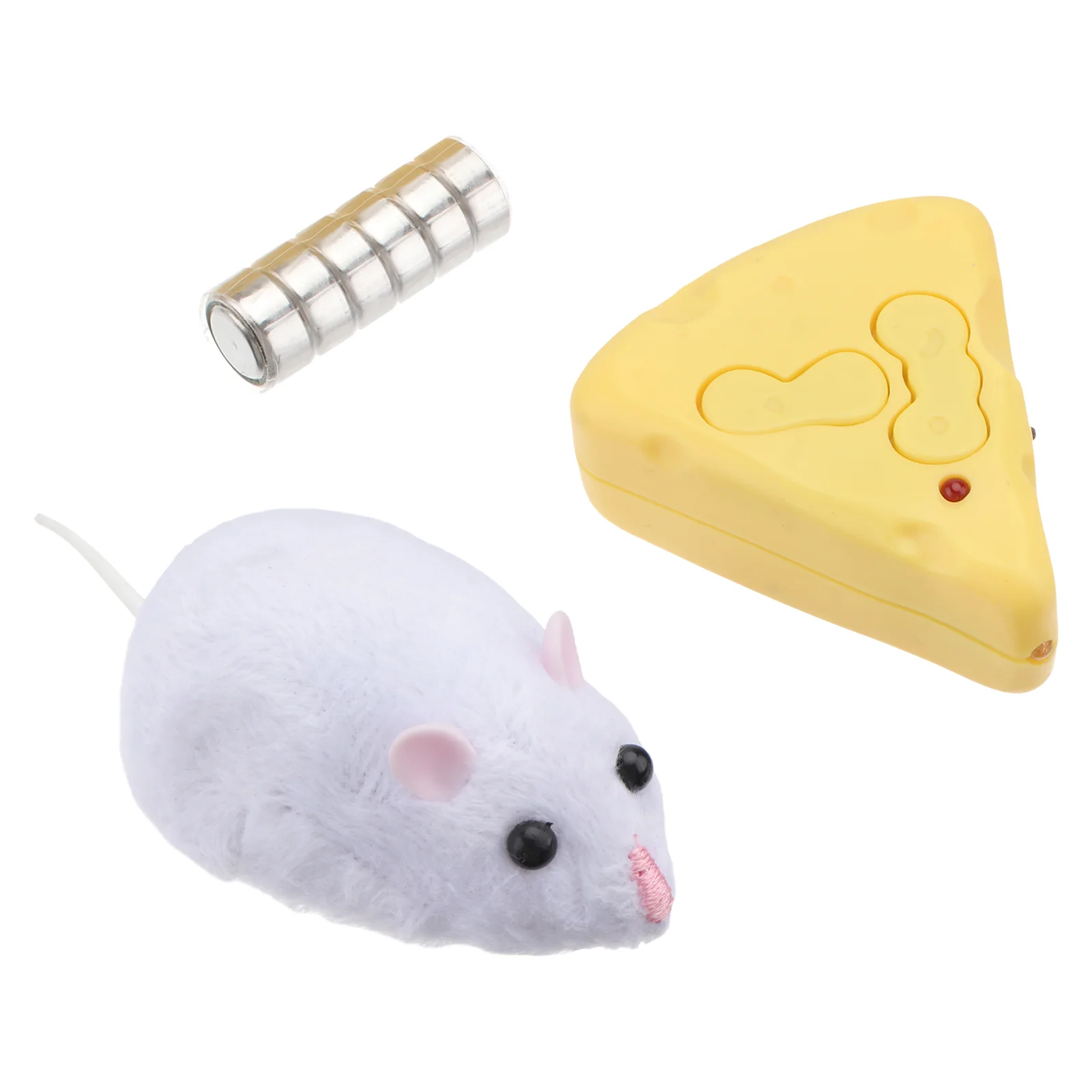 

1Set Creative Novel Mouse Toy Simulated Model Plaything Cat Toy White Grey