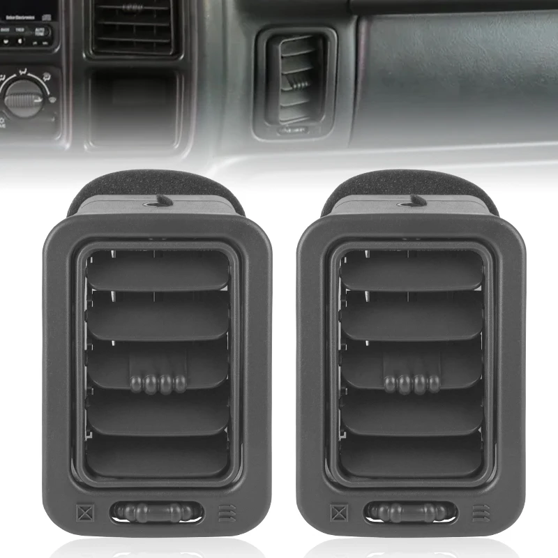 2X Right Passenger Side Central Dashboard A/C Heater Air Vents Air Conditioning Outlet for Silverado Sierra 2000-2006 15176085