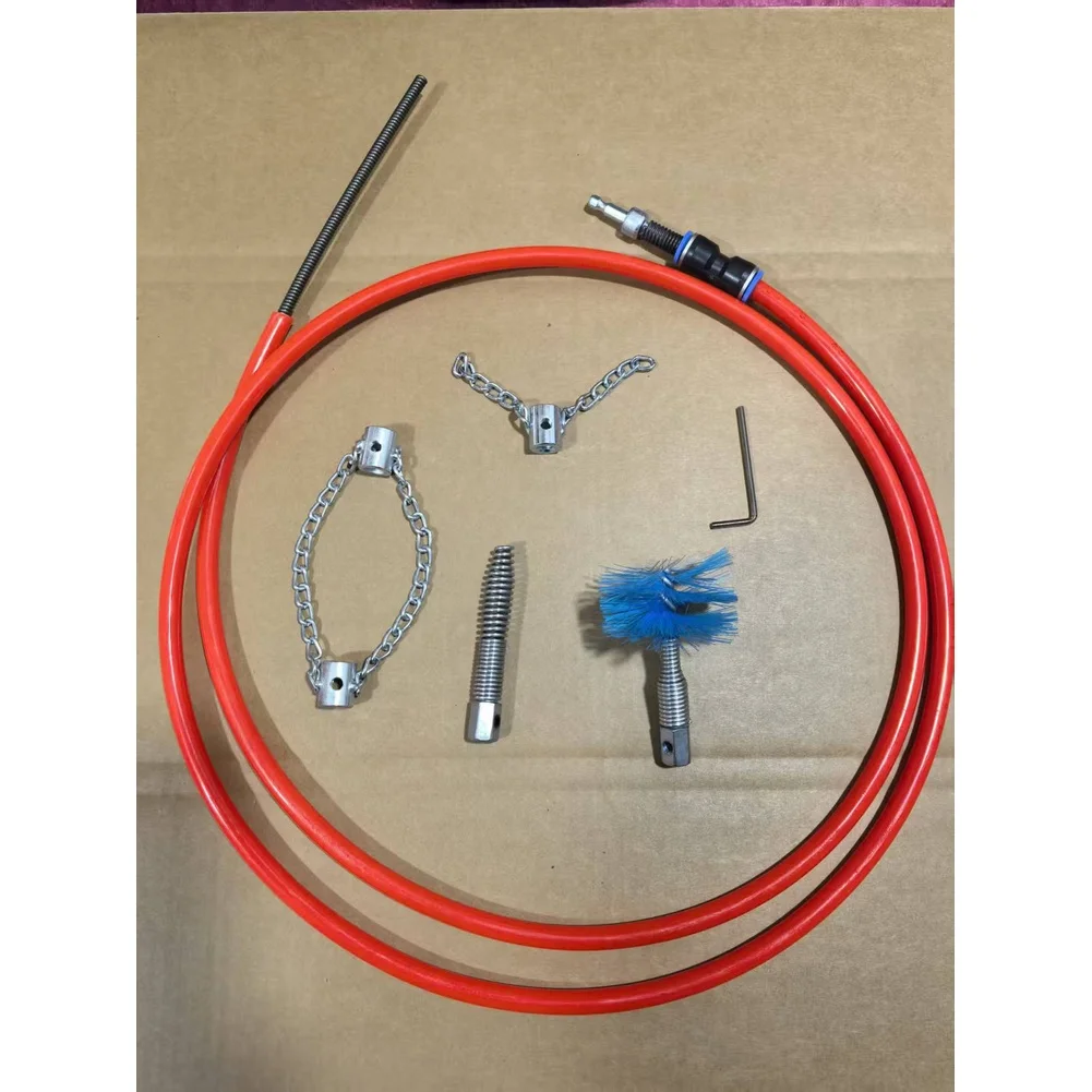 For Home Plumbing 5meters Hand Crank Auger Effective Toilet Clog Remover Hand Crank Tool Hand-cranked Mechanism