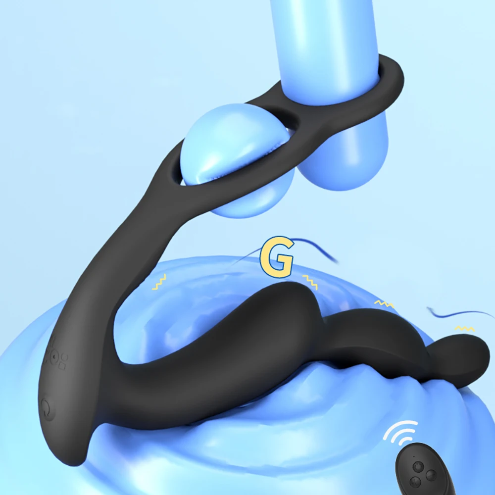 Drahtloser Prostatamassager Mit Analplug Für Männer_voghion.com
