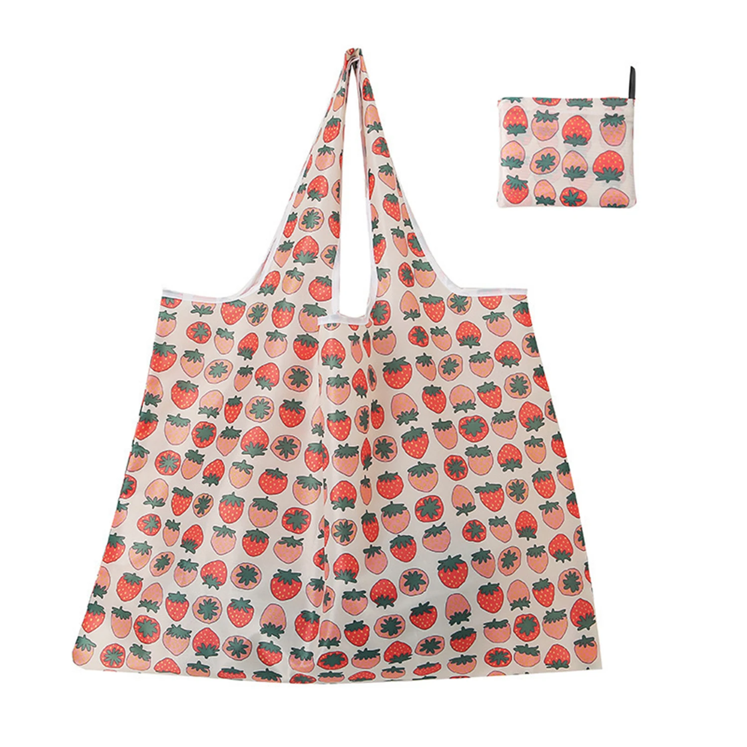 

1pc Shopping Bag Reusable Foldable Tote 46*40*26cm Cute Grocery Bag with Bag Large Capacity Tear Resistant Machine Washable Tote