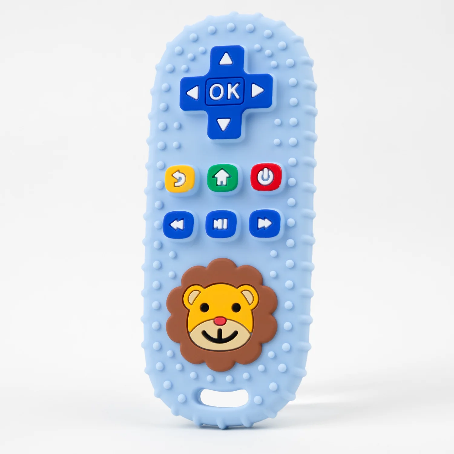 Teeth Grinding Stick Simulation Lion Remote Control Food Grade Silicone Cartoon Toy Suitable For Teething Baby Safe And Harmless