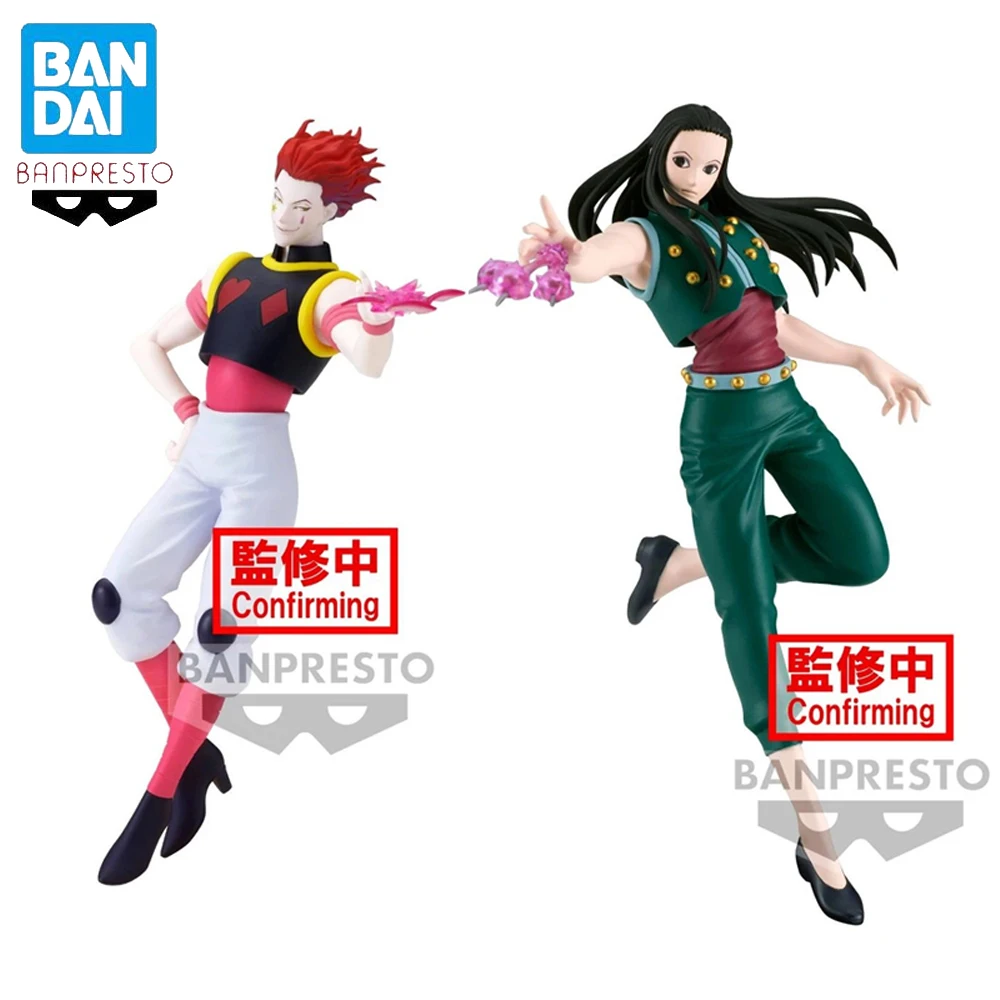 

Оригинальная фигурка Banpresto с вибрационными звездами HUNTERxHUNTER Hisoka Illumi Zoldyck аниме Подлинная модель игрушки