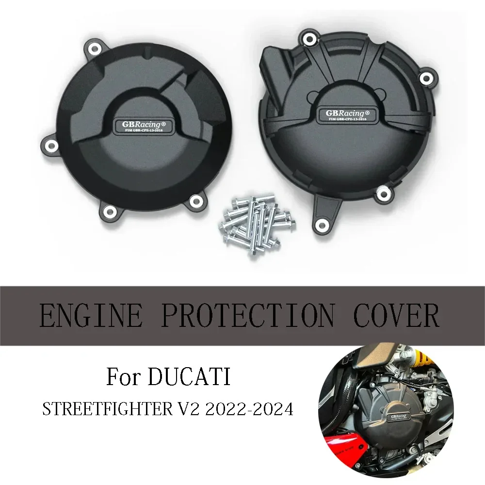 

For DUCATI STREETFIGHTER V2 2022-2024 Engine Protection Cover Racing Engine Protective Cover