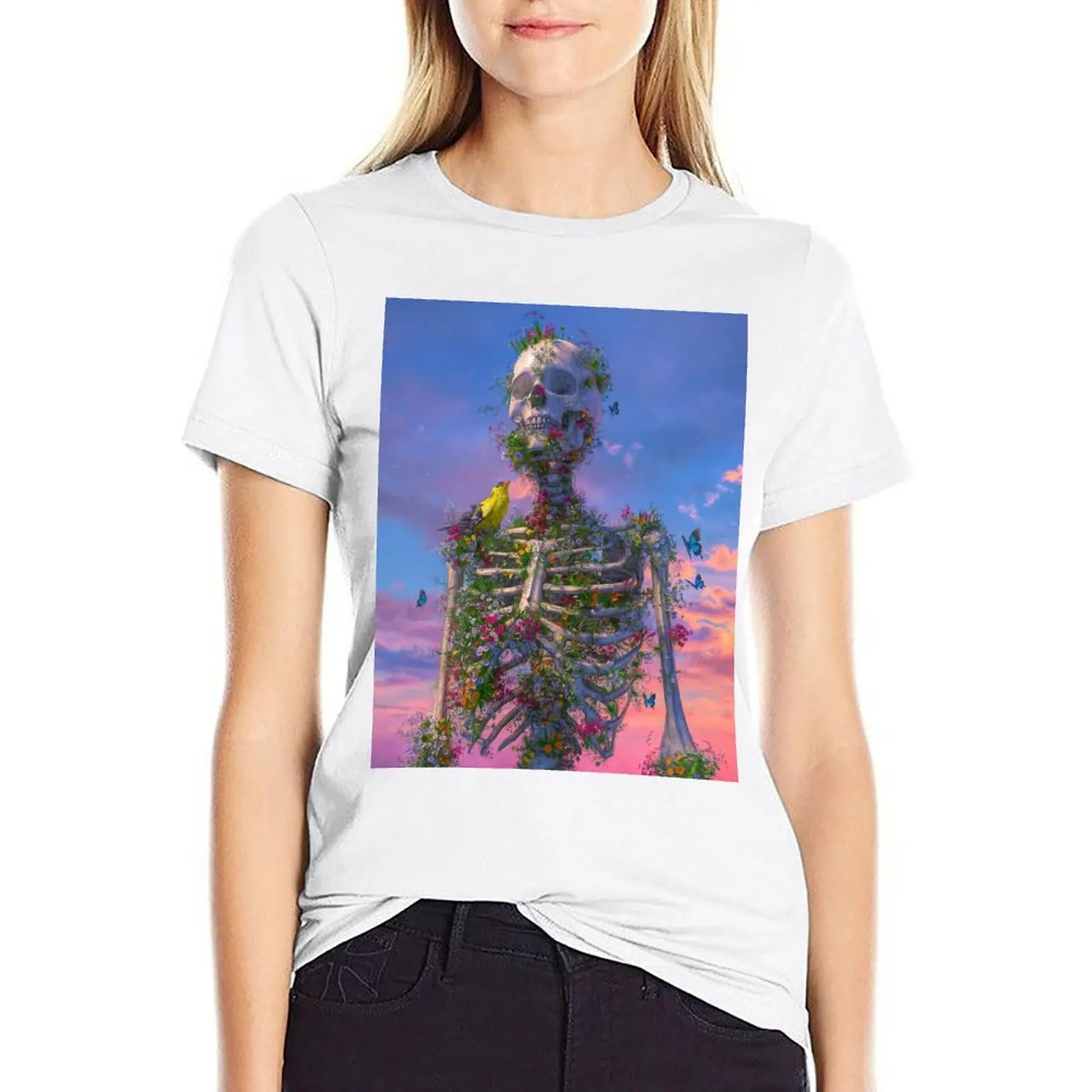 

Beeple ALIVE T-shirt plus size tops anime clothes Aesthetic clothing Women's tee shirt
