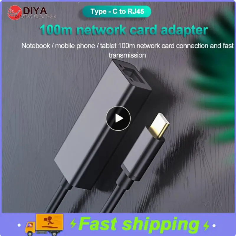 

Usb Тип c к Rj45 10/100 Мбит/с Lan Интернет-кабель 100 Megabits Алюминиевый Usb Тип C Ethernet адаптер стабильный