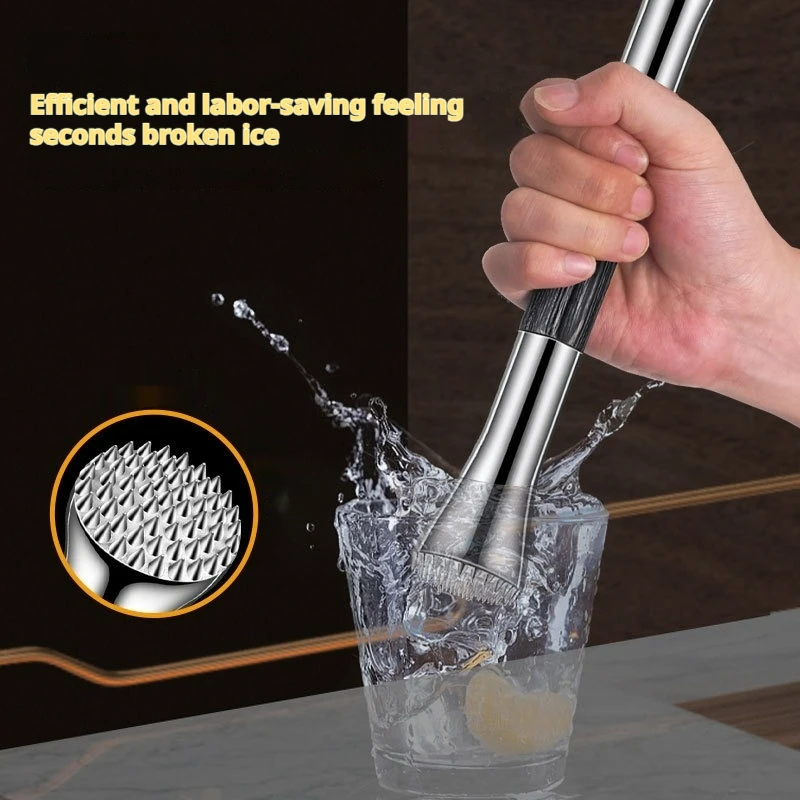 Stainless Steel Ice Crushing Hammer Juice Crushers Crush Hammer Popsicle Stick Multi-Purpose Popsicle Stick Bar Tools
