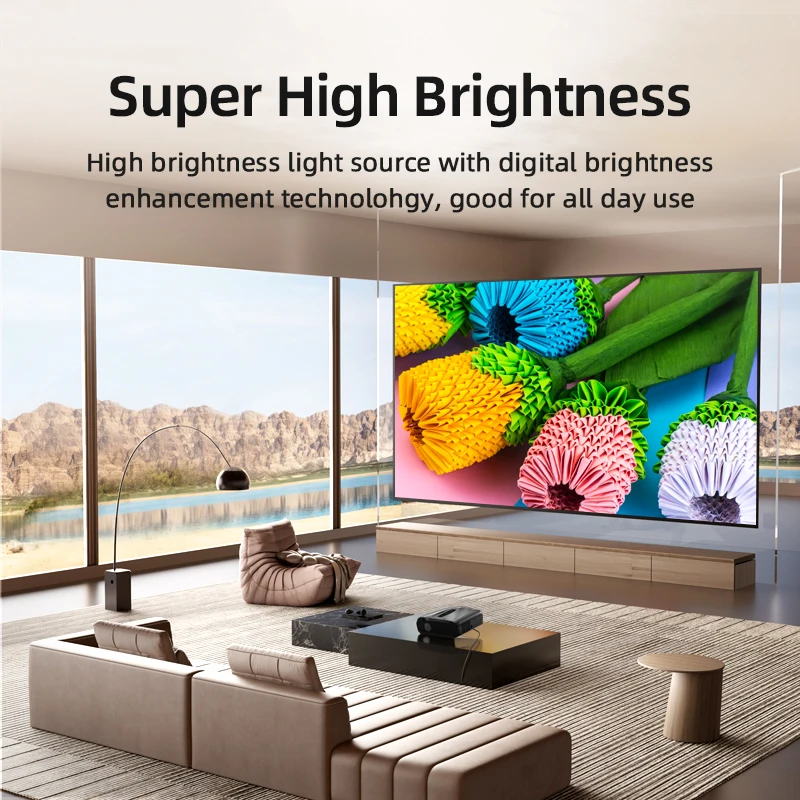 4K UHD プロジェクター 5G Wifi 16000 ルーメン映画デイライト