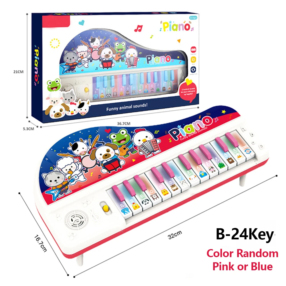 B-Toys - Piano infantil con micrófono Cat 4xAA