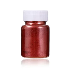 Gold and Silver Edible Glitter Powder for Cake and Pastry Decoration - 15g (Wine red)