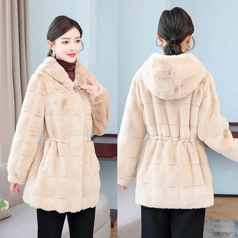 PinkyIsBlack Women's Fashion Faux Fur Coat  Autumn Winter Women Short Faux Fox Fur Fluffy Jacket High Quality Ladies Furry Coats
