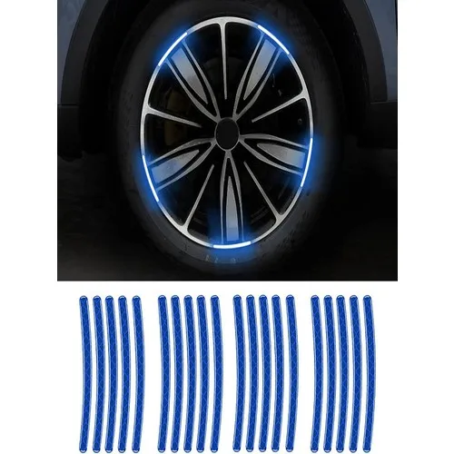 Uzeyebrow 24 S Headlight Rim Reflector Light Auto Sticker Accessory