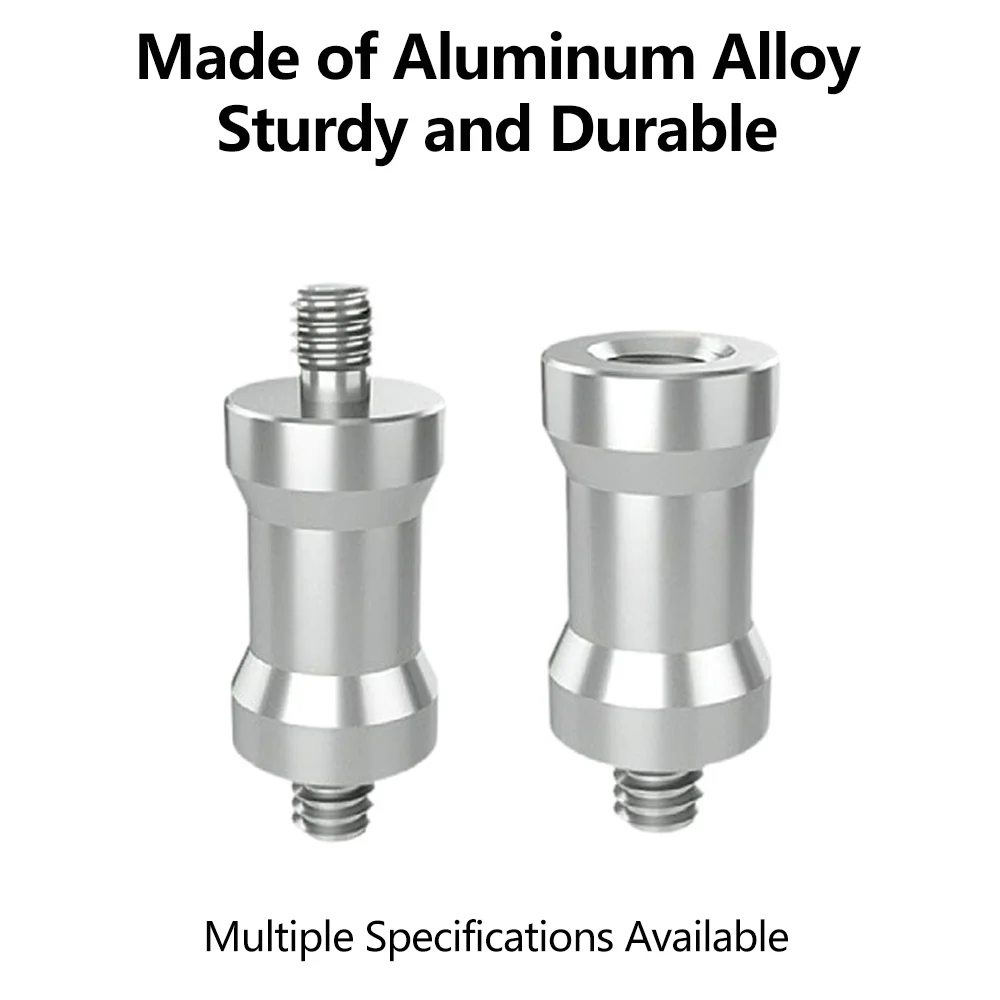 1/4" to 3/8" Screw Adapter Converter Threaded Spigot Mount for GoPro Action Camera Tripod Monopod Flash Light Stand Mounting