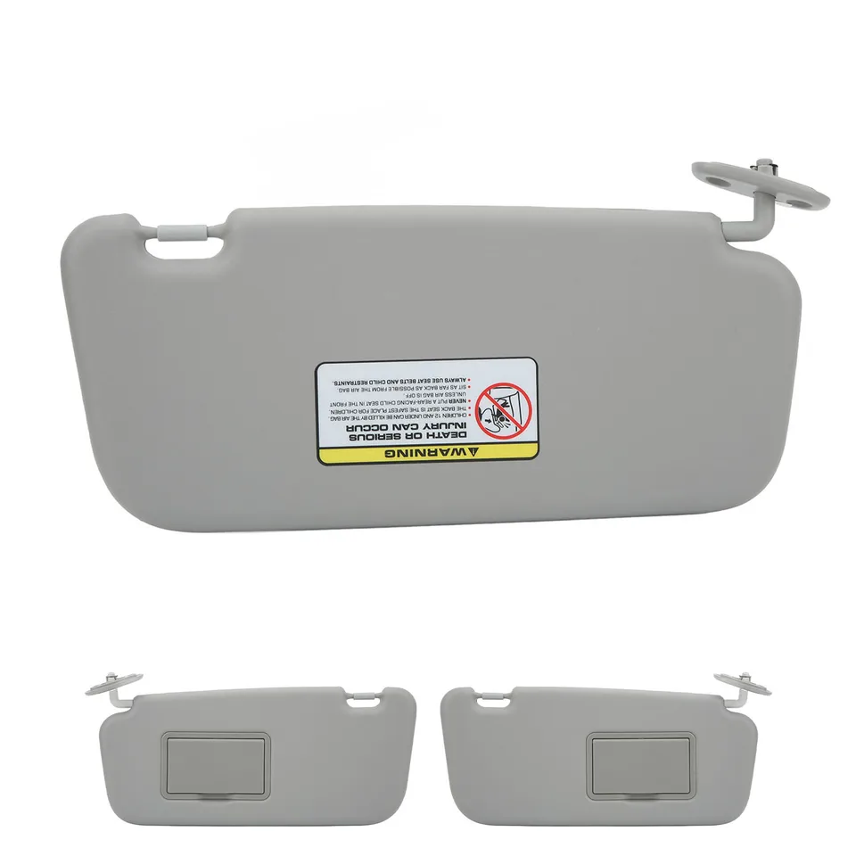 2002-2011 Grigio Aletta Parasole Interna Per Hyundai Getz 2002-2011 - Lato Guida O Passeggero, Con Specchio, OE 85220 1C200QS Ricambio Parasole Getz