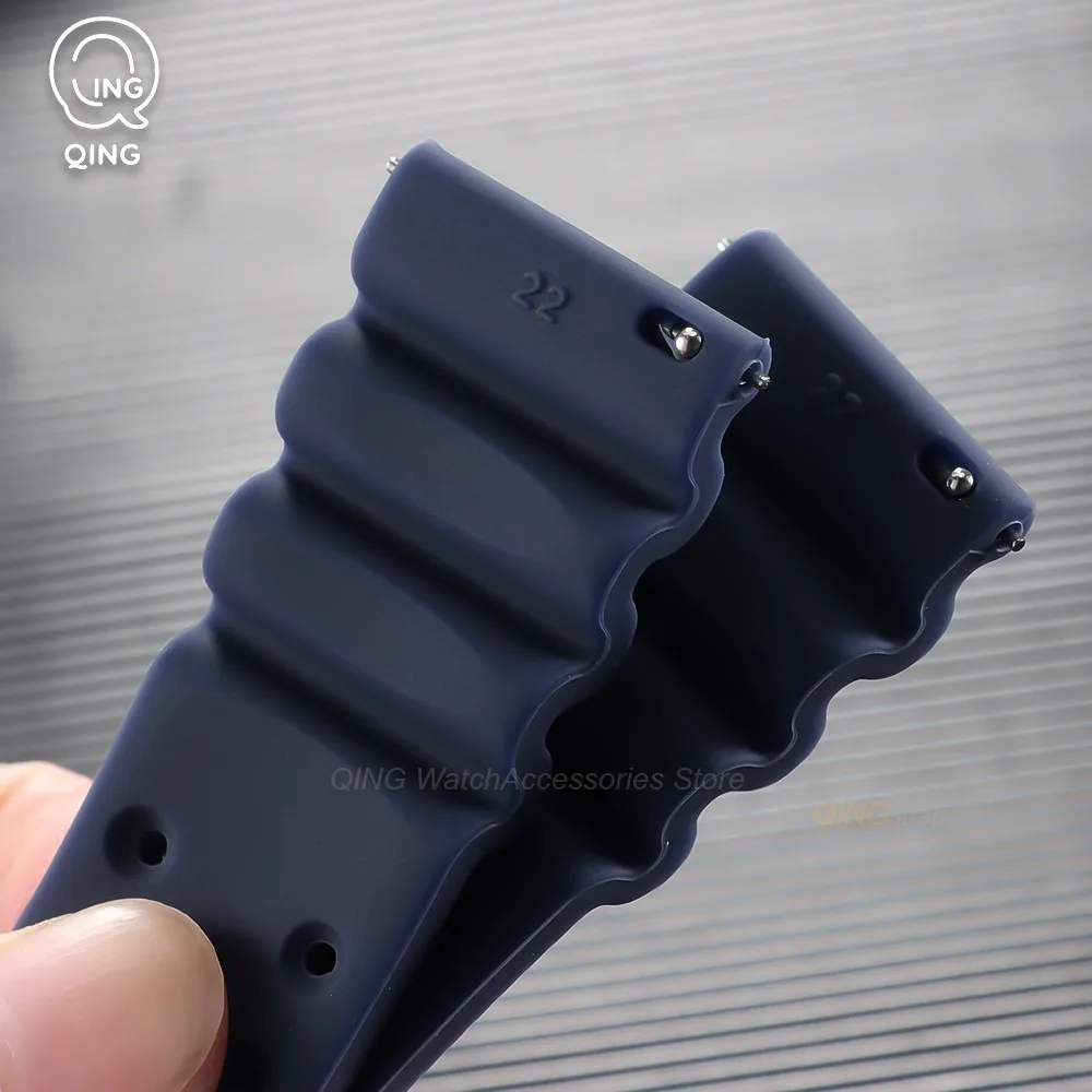 Universal Quick Release Silicone Watchband - Soft, High-Quality Replacement Strap