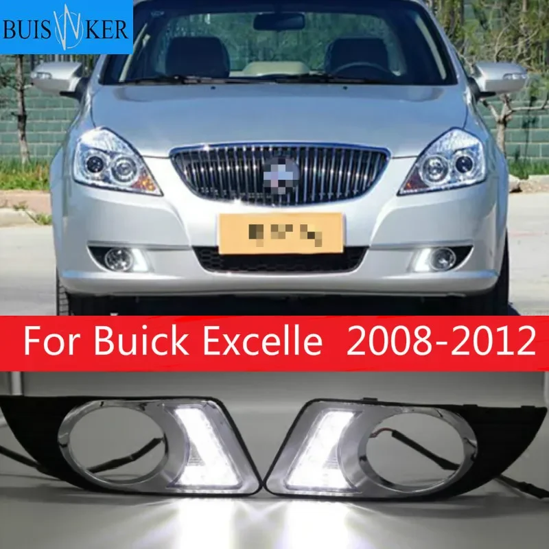

2 шт. для Buick Excelle 2008-2012 авто светодиод дневного света DRL Противотуманные фары лампы дневного света