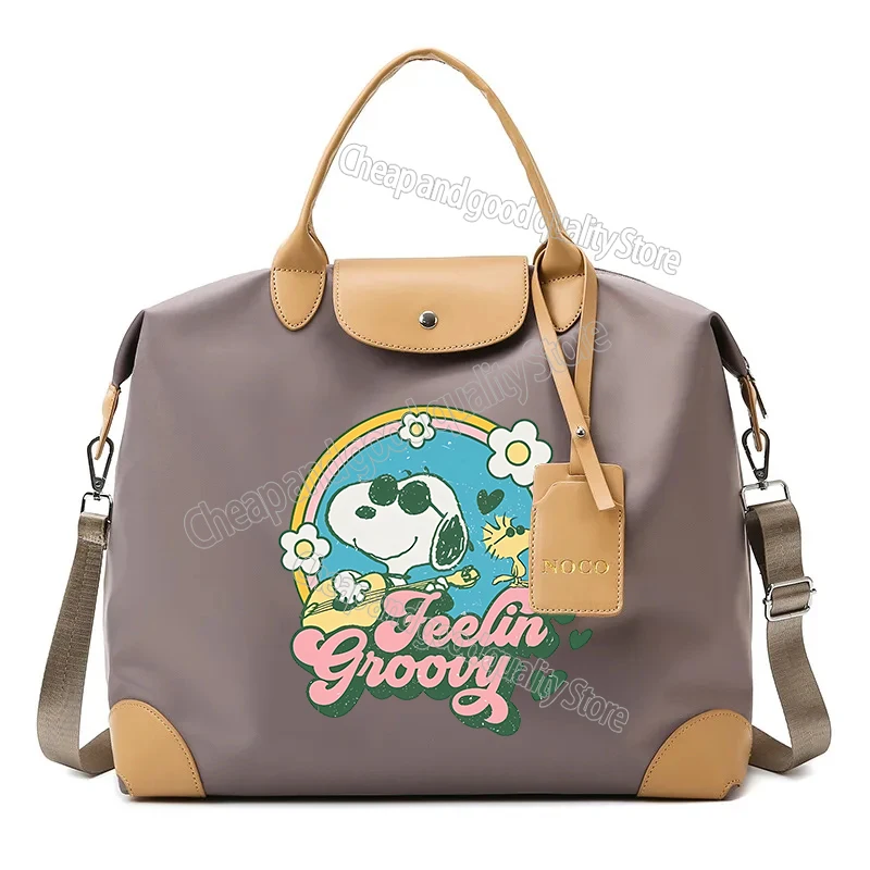 thumbnail image 1 of Snoopy-Bolso de viaje de gran capacidad para mujer, bolsa de equipaje impermeable, a la moda, para gimnasio, para regalo de cumpleaños, 1 of 5