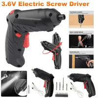 Cordless Electric parafusadeira Screwdriver Rechargeable Lithium Battery Mini Drill 3.6V Power Tools Set Household Maintenance 1