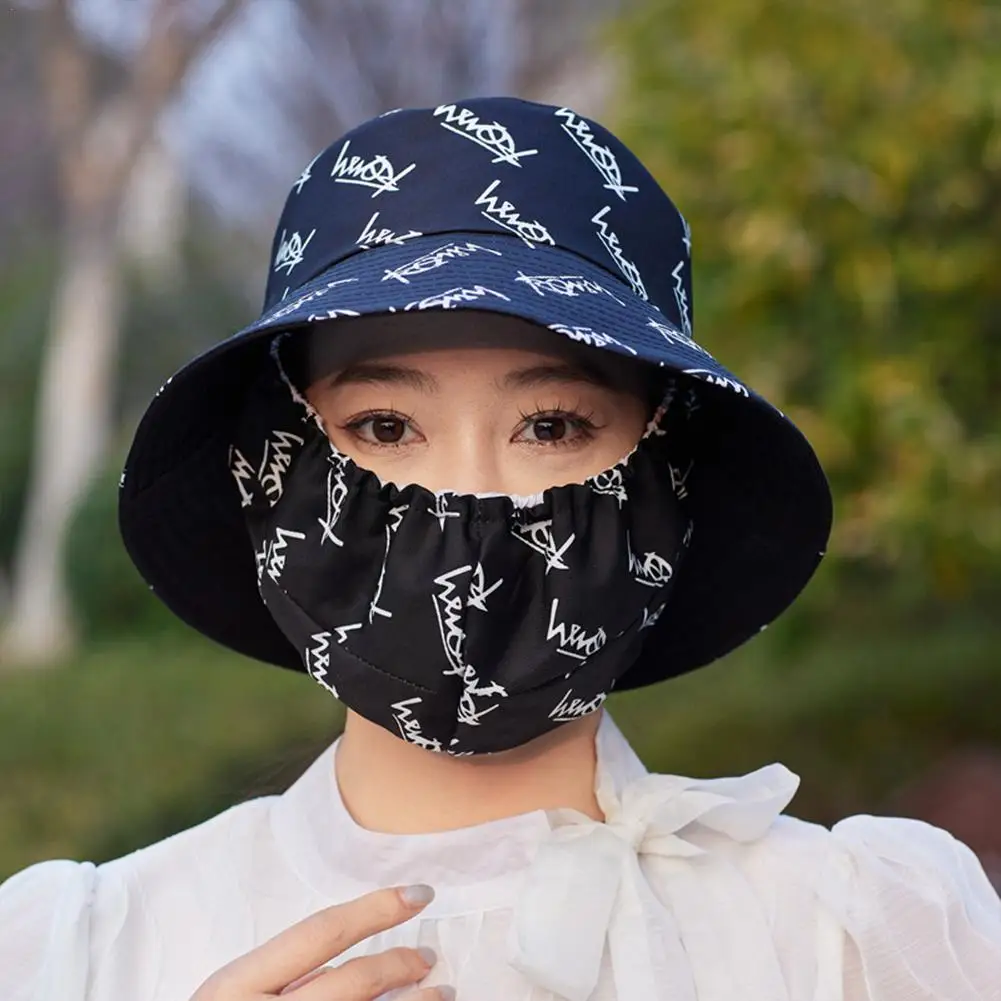 

Women's Soft Cotton Sun Protection Bucket Hat Outdoor Beach Adjustable Sun Shade Hat Solid Color Summer Fisherman Hats