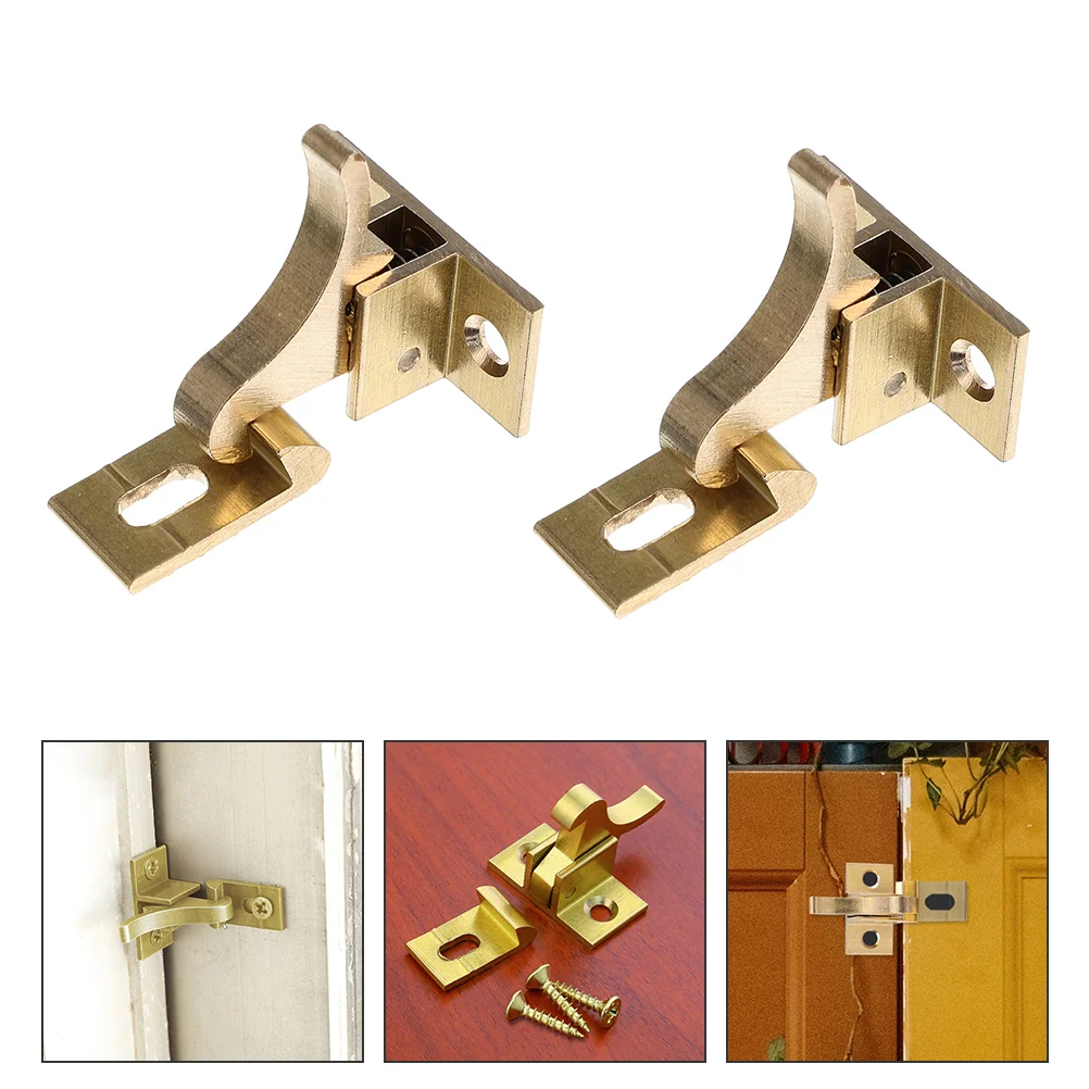 Cupboard Locks,Drawer Locks,Door Buttons,2Pcs Drawer Lock Stainless Steel  Cabinet Heavy Duty Padlock Door Chain Lock Heavy Duty Wardrobe Door Locks