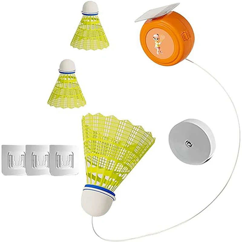 

New-Badminton Training Tool, Badminton Rebound Trainer Elastic Badminton Trainer Set Portable Badminton Training Device