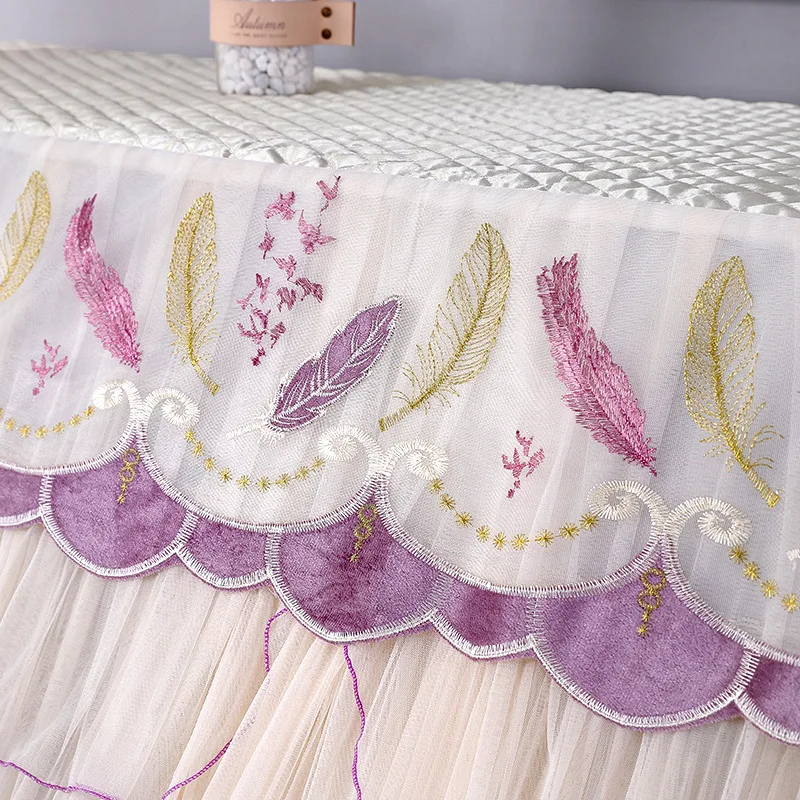 European Style Simple Upright Piano Cover Stool Cover Half Dust-Proof Covers Keyboard Cloth Piano Furniture Protective