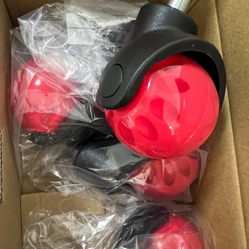 (5 Packs) 2 Inch Office Chair Casters Ball Type Nylon PU Wheels M11 Screw Insert General Furniture Caster Wheels