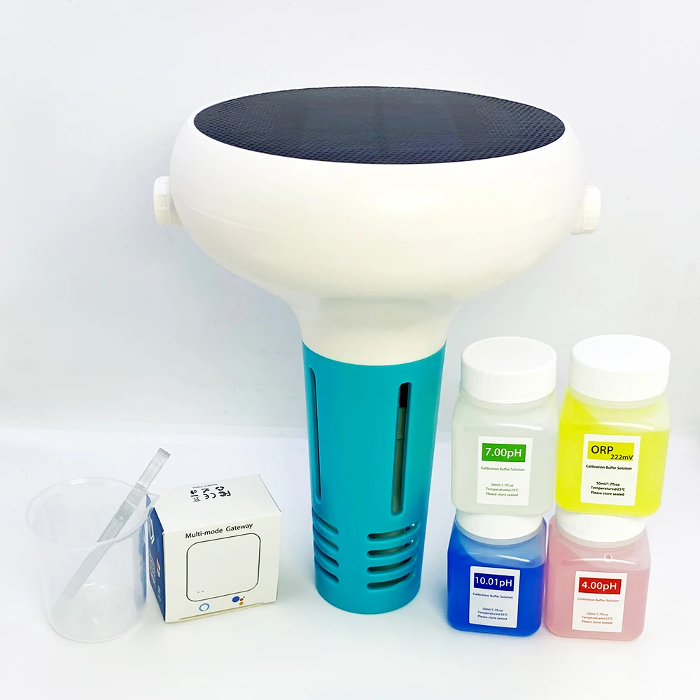Testeur Qualité De L’eau 7 En 1 Avec Wi-Fi – Mesure PH, ORP, Température, Etc. – Pour Aquarium, Labo, Culture Hydroponique (prise UE 220V)