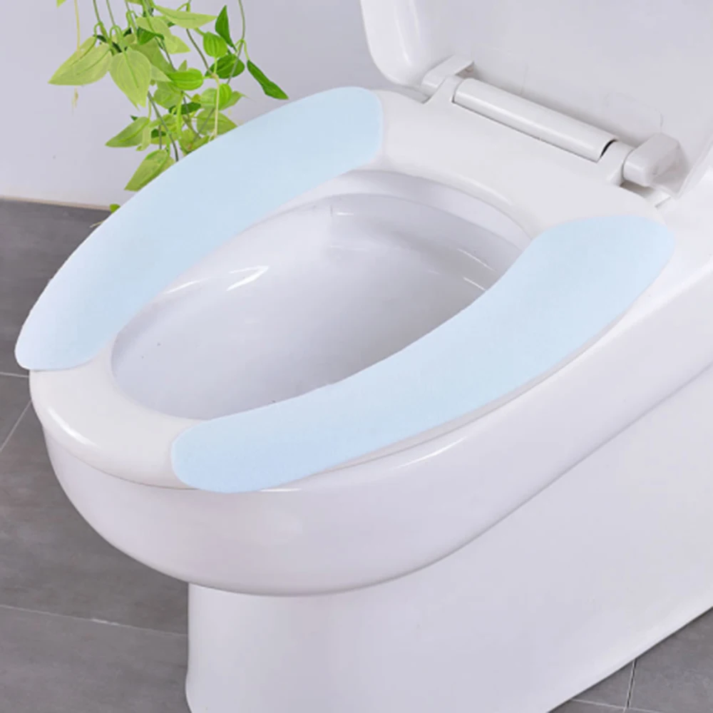 Toilet Seat Sticker Toilet Seat Cushion Washable Bathroom Insulation Cover sticky Cushion
