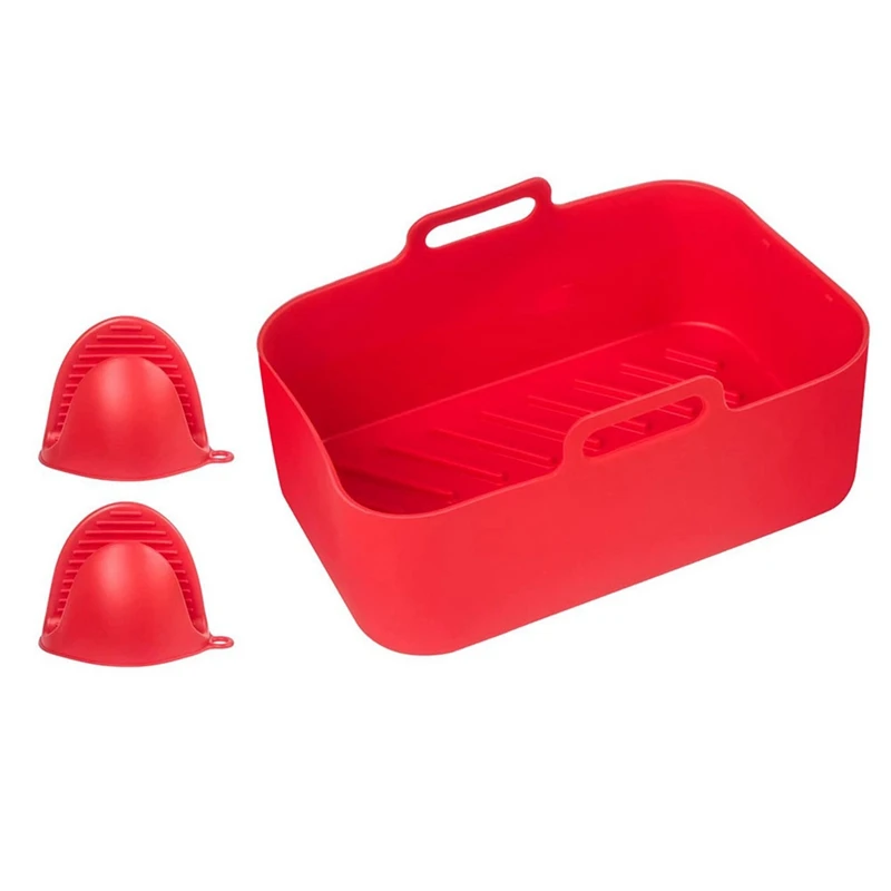 Rubbermaid Antimicrobial Sink Dish Rack Drainer Set, Red, 4-Pieces