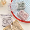 Contact Lens Case Transparent Minimalist Portable Mini Companion Box Beauty Lens Double Box Bathroom 1