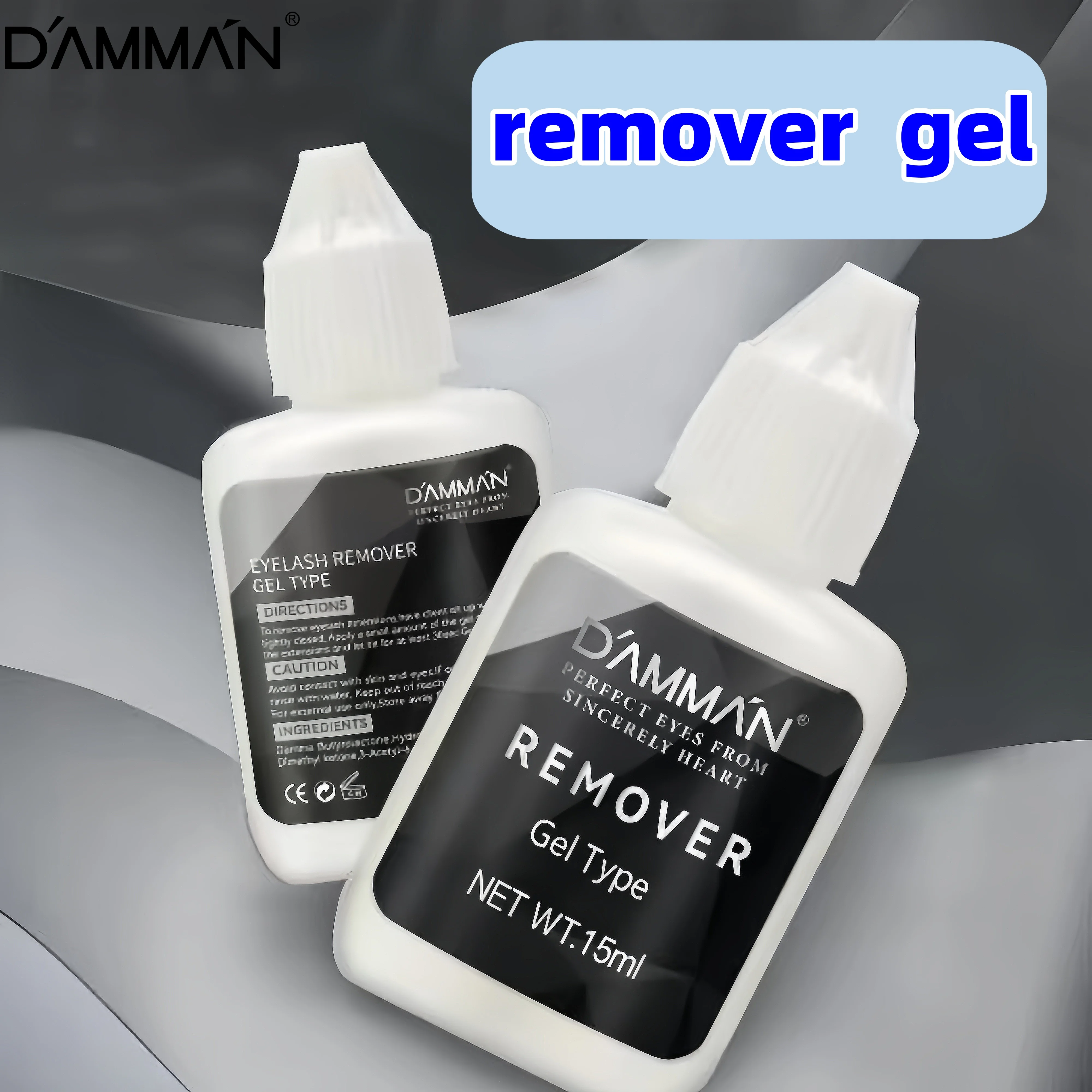 Damman 15ml Eyelash Glue Remover Quick Removing Grafting Eyelash Extensions Professional Remove Glue Lash Remover Cream makeup remover lash glue remover