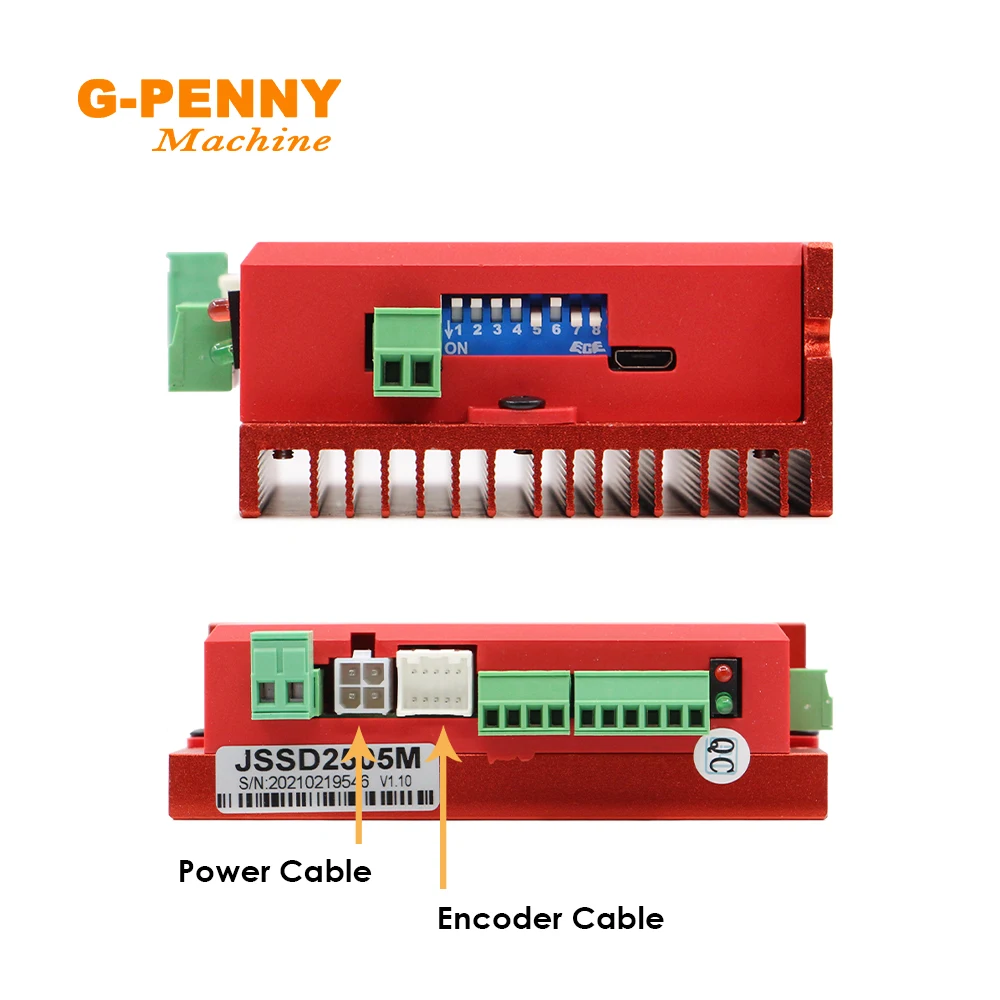 Driver Del Motore Nema23 Motore Passo-passo Integrato All-in-one Ad Anello Chiuso Con Encoder Servomotore Ibrido 24VDC For Semiconduttore Per stampanti 3D fai da te e macchine CNC(1.2 Nm Motor Driver