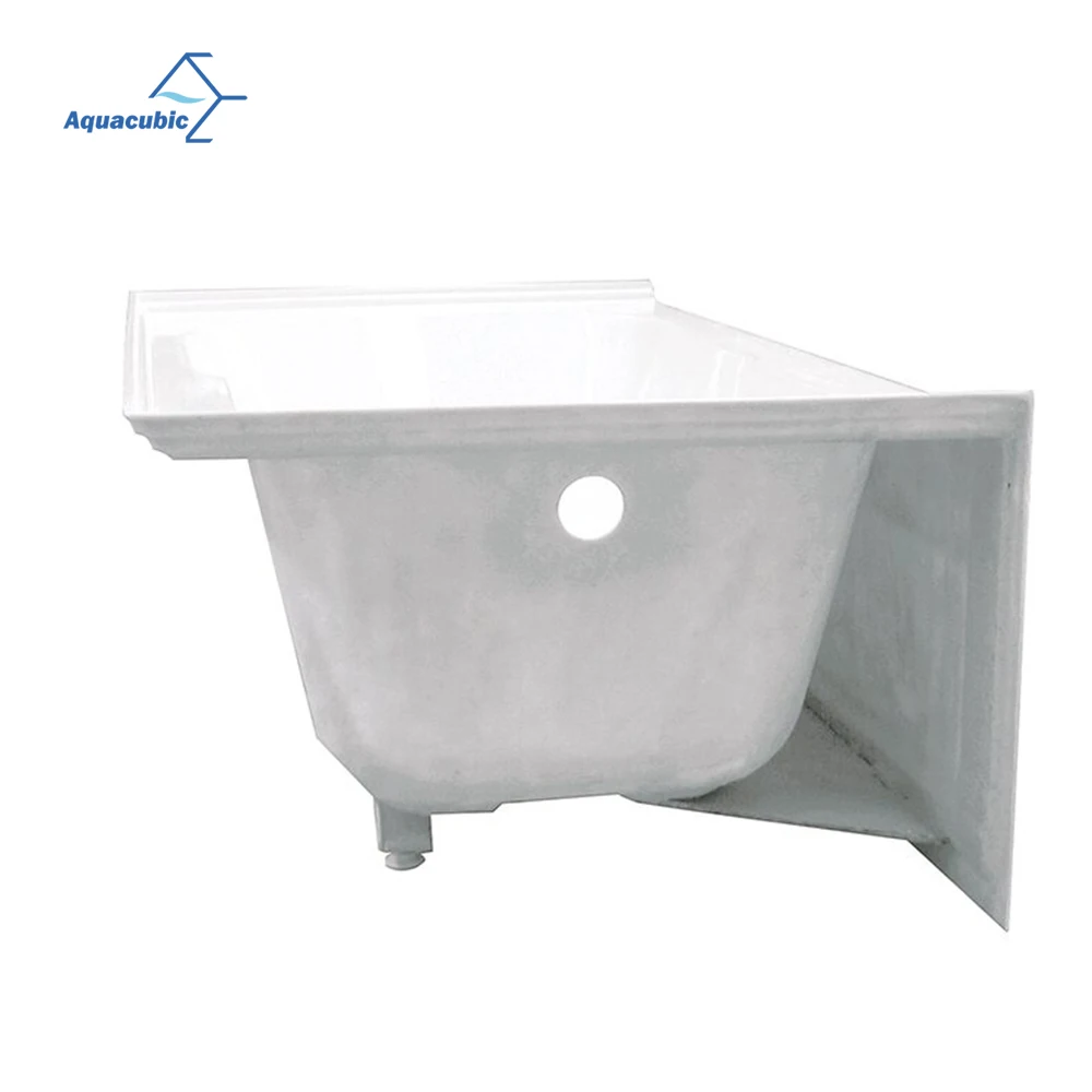 Modern Design White Skirt Bathtub Bathroom Bath Tub And Freestanding Alcove Rectangle Acrylic Bathtub