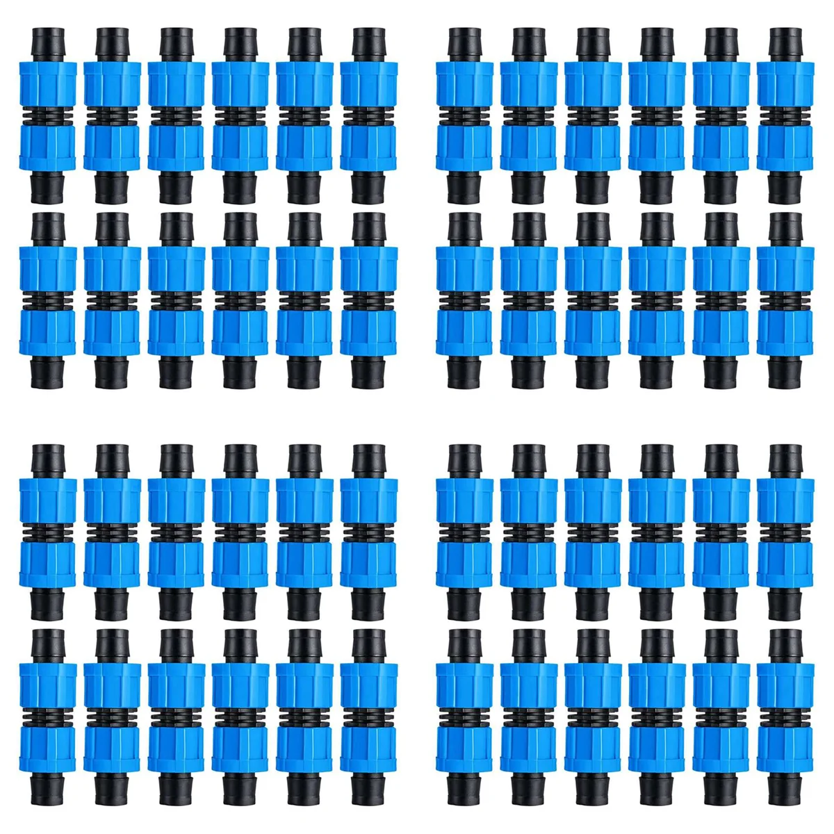 

48 штук муфты для капельного орошения, 1/2 дюйма Универсальный разъем стандартные фитинги, совместим с капельной лентой 16-17 мм