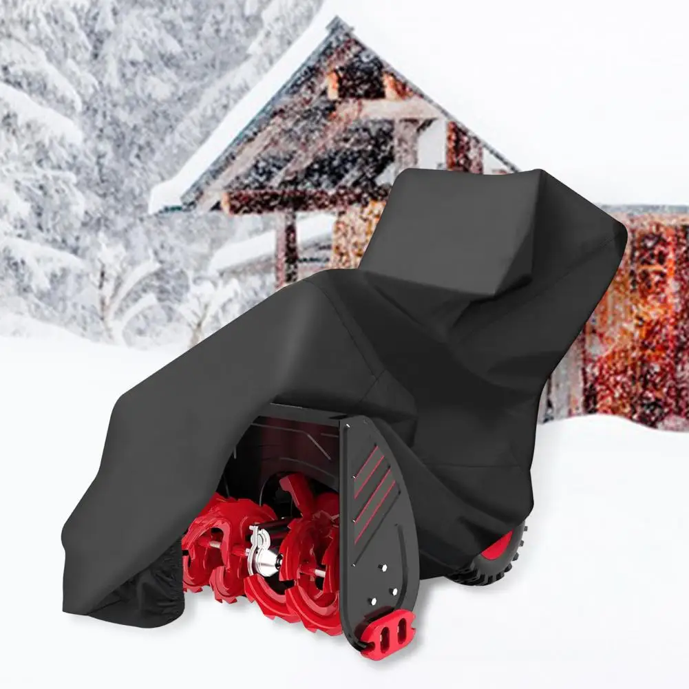 2 stage Snow Blower Cover 600d Waterproof Universal Fit for Outdoor Thrower Heavy Duty