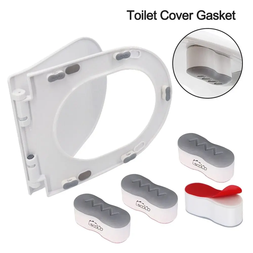 Description Picture 6 of item4Pcs/lot Antislip Toilet Cover Gasket Bumper Self-adhesive Seat Cushioning Pads Provides A Great Buffering Protective