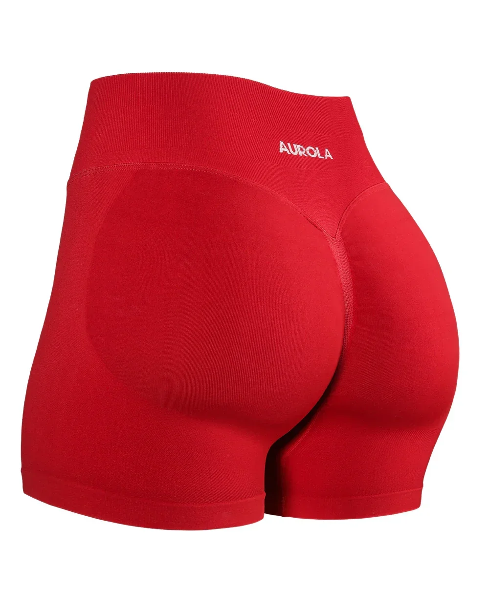 Aurola Yoga Shorts Women&rsquo;s Fitness Sports Impact Gym Shorts Ribbed Band Yoga Workout Scrunch Butt Seamless Leggings