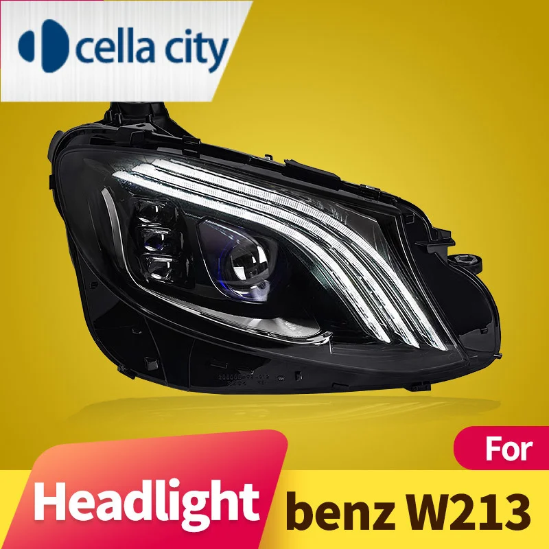 

Автостайлинг фары для BENZ W213 фары 2016-2019 E200 E300 E260 E350 светодиодный DRL Hid Биксеноновые автомобильные аксессуары