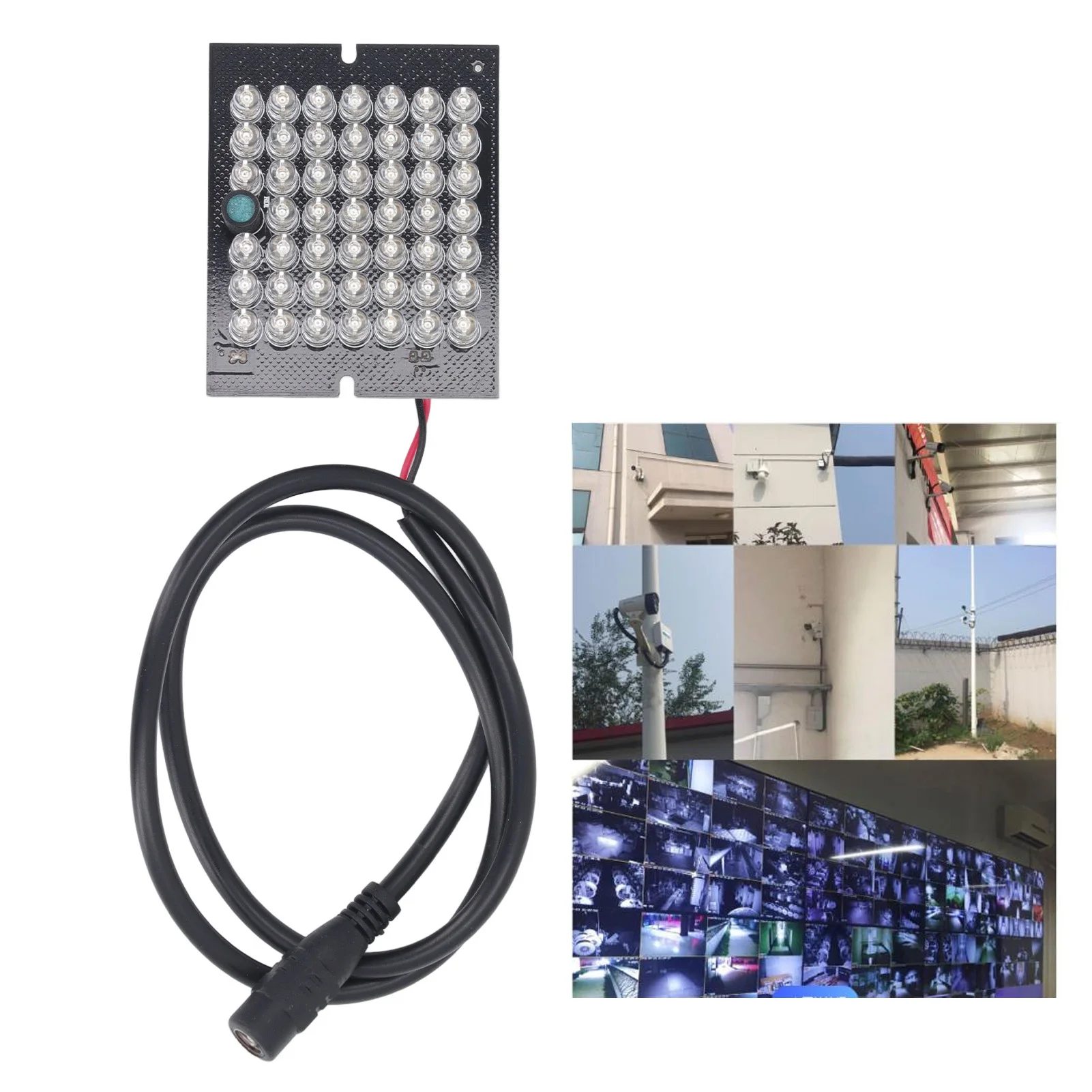 LED night vision lamp board 850nm 48 IR beads LED filling lamp infrared board DC12V