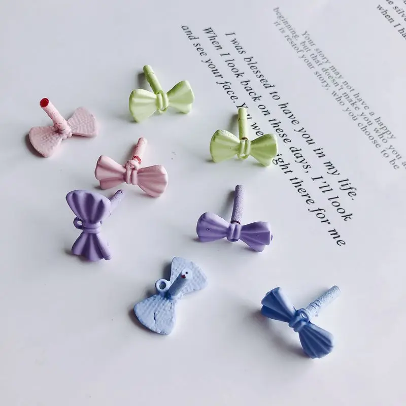

10pcs Butterfly Stud Earring Settings Macaron Color Earrings Base Jewelry Connectors for Diy Jewelry Making Findings Accessories