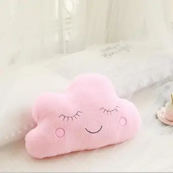 Kawaii Sky Plush Pillows Set – Cloud, Star, Moon & Raindrop Soft Cushion Toys for Kids & Room Decor