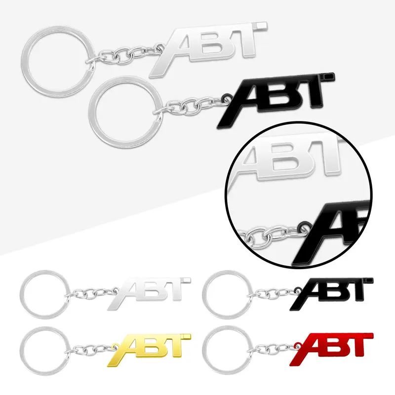 Alta Qualità Abt Logo Auto Portachiavi Portachiavi Portachiavi Per Golf Mk3 Mk5 Polo Passat Tiguan Touareg Accessori