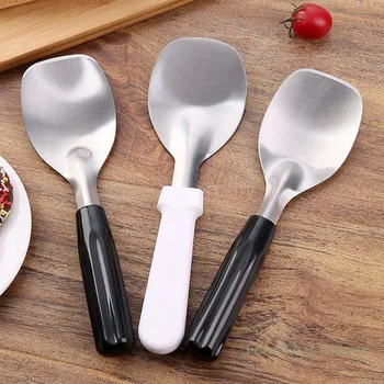 Stainless Steel Frozen Yogurt & Ice Cream Scoop Spade – Flat Paddle Cutter Tool 1