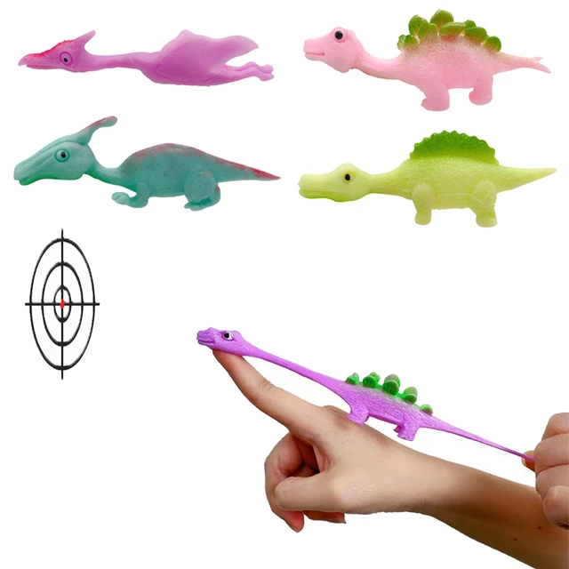 5Pcs Finger ejection dinosaur toys rubber dinosaur Slingshot boys birthday  party favors kids dinosaur party decoration gift toy - AliExpress