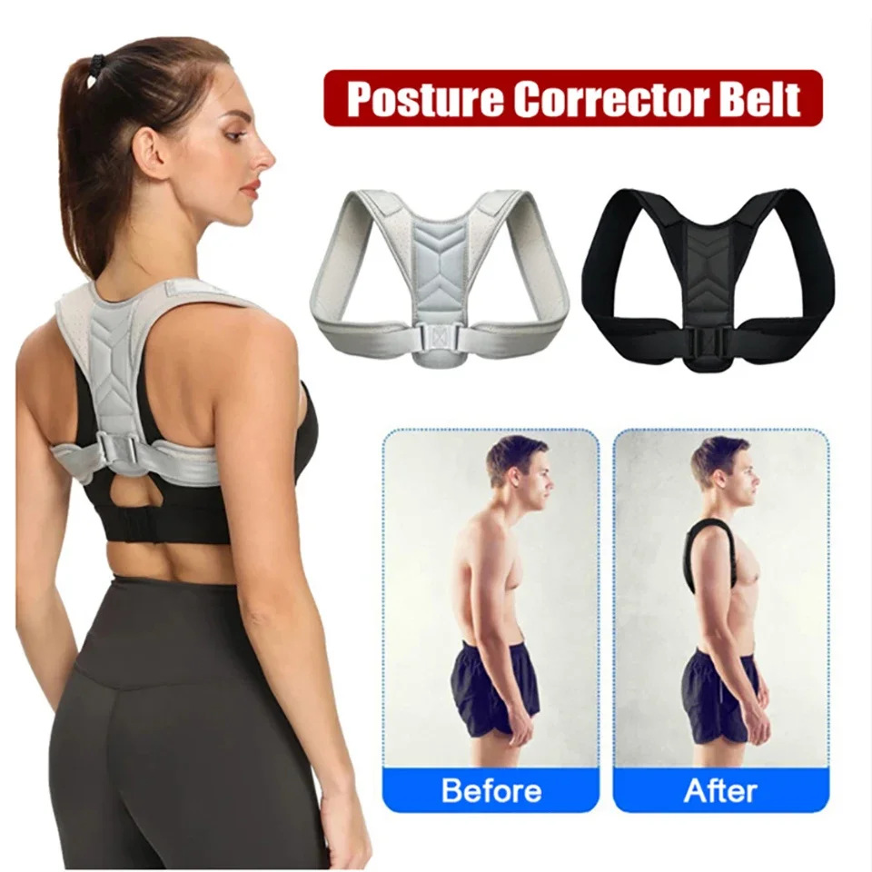 1Pc Back Posture Correction with Neck Support Training Equipment, Home Office Correction Posture, Shoulder and Back Protection