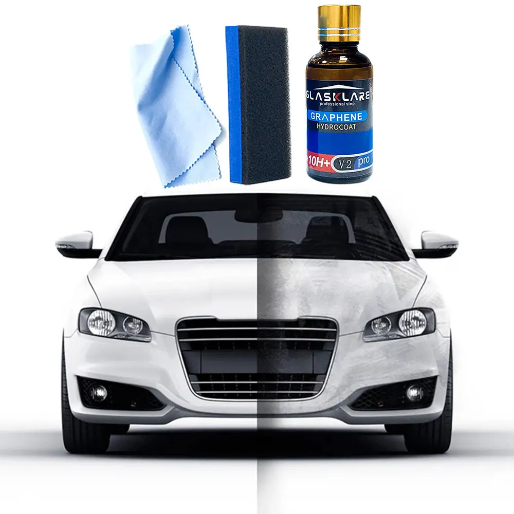 10h Graphene Car Ceramic Polish Auto Hydrophobic Coating Hardness