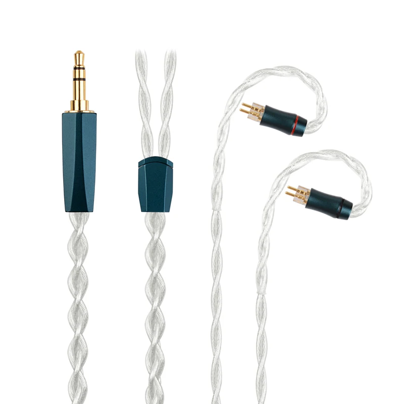 美品 NiceHCK 1950saga 2Pin 4.4mmプラグケーブル NICEHCK 1950saga HiFi Audio IEM Cable Ultrapure ECAP OCC