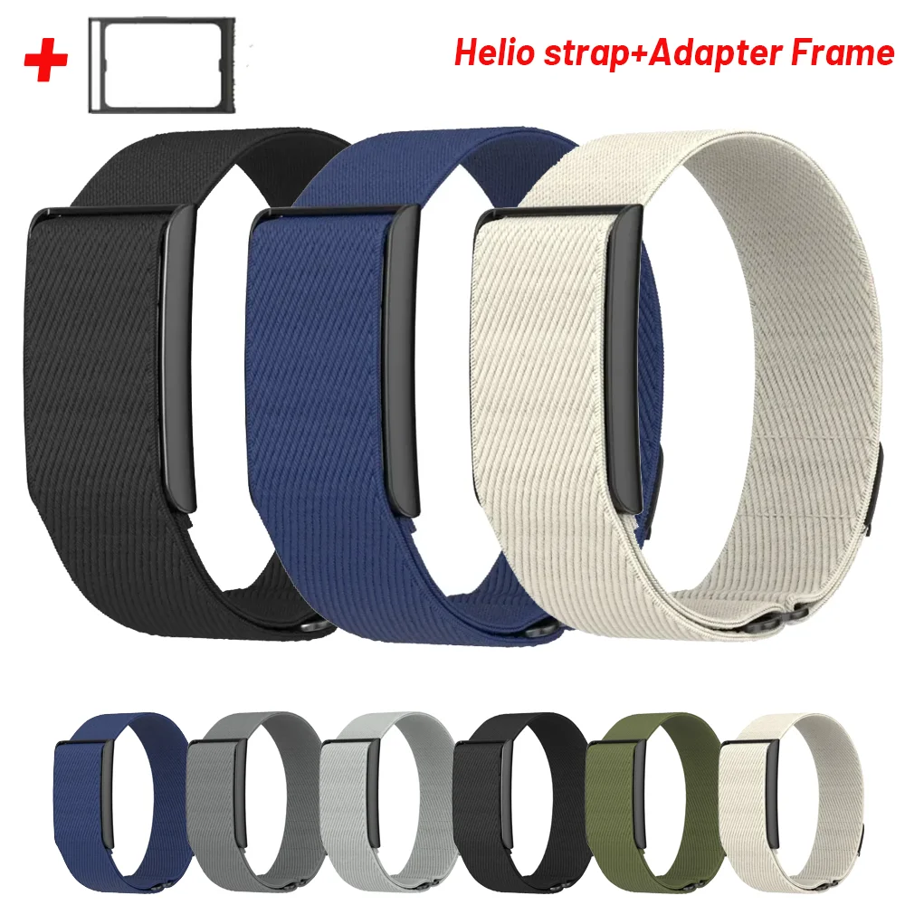 Nylon-Schlaufenband + Adapterrahmen für Amazfit Helios-Armband, verstellbar, dehnbar, Sport Correa Helio-Armbänder, Amazfit Brecelet Cinturino – Detail 2